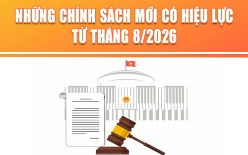 Nhiều chính sách có hiệu lực từ tháng 8.2026. Nguồn ảnh: internet.